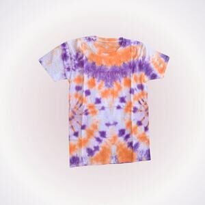 Dyes by MacKay Purple and Orange Tie-Dye T-Shirt | Sz YL